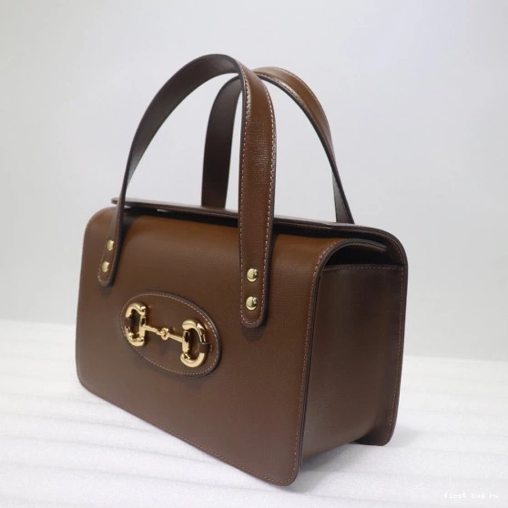 First bag ru bag small 1955 handle Horsebit GUCCI top 0731
